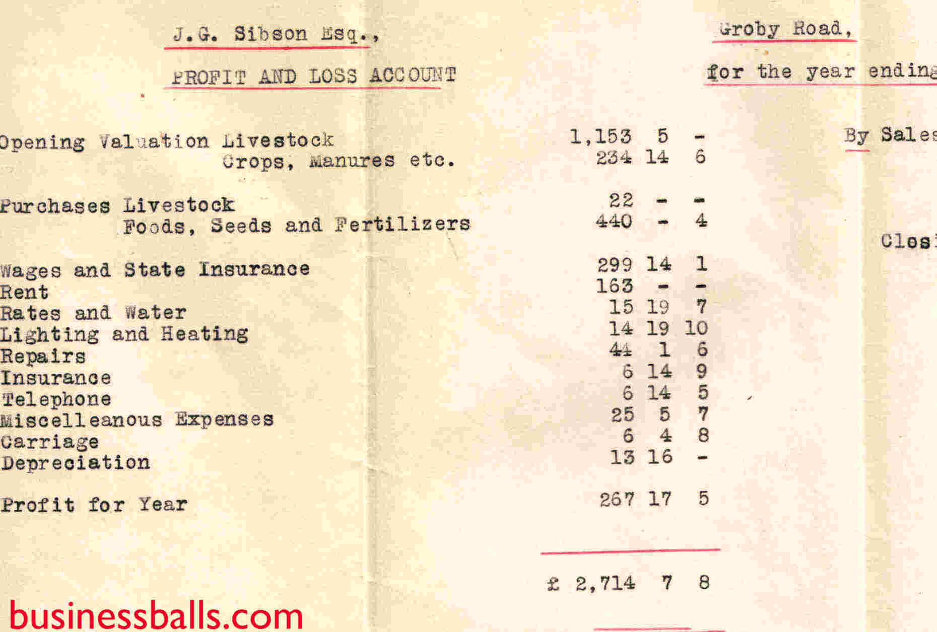 farm accounts 1943